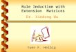 Rule Induction with Extension Matrices Yuen F. Helbig Dr. Xindong Wu