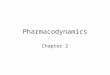 Pharmacodynamics Chapter 2. Concentration/Response Relationship Can meas drug/ receptor binding directly –Ex: Radioimmunoassay Ex: radioactive drug binding