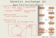 Genetic exchange in bacteria/archaea OEB 192 – 09.09.16