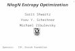NlogN Entropy Optimization Sarit Shwartz Yoav Y. Schechner Michael Zibulevsky Sponsors: ISF, Dvorah Foundation 1