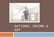 NATIONAL INCOME & GDP. National Income Accounting  Measures the Economy’s overall performance  Like a personal accountant….. But for the economy  Bureau