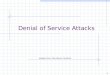 1 Denial of Service Attacks Adapted from Dan Boneh, Stanford