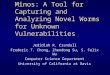 Minos: A Tool for Capturing and Analyzing Novel Worms for Unknown Vulnerabilities Jedidiah R. Crandall Frederic T. Chong, Zhendong Su, S. Felix Wu Computer