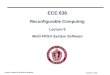 Lecture 9: Multi-FPGA System Software October 3, 2013 ECE 636 Reconfigurable Computing Lecture 9 Multi-FPGA System Software