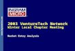 000000_1 ® ® 2003 VentureTech Network Winter Local Chapter Meeting Market Entry Analysis