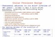 Slide 1 Scalar Processor Design Phenomenal advances in its brief lifetime of 30+ years : X2/18mo in 30yr.  multi-GFLOPs processors, inspiring and facilitating