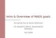 Intro & Overview of RADS goals Armando Fox & Dave Patterson CS 444A/CS 294-6, Stanford/UC Berkeley Fall 2004