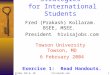Friday Feb 6, 2004h1visajobs.com1 Practical Job Search Strategies for International Students Fred (Prakash) Kollaram. BSEE, MSEE. President h1visajobs.com