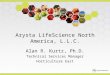 Arysta LifeScience North America, L.L.C. Alan R. Kurtz, Ph.D. Technical Services Manager Horticulture East