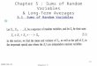 2003/04/24 Chapter 5 1頁1頁 Chapter 5 : Sums of Random Variables & Long-Term Averages 5.1 Sums of Random Variables