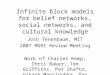 Infinite block models for belief networks, social networks, and cultural knowledge Josh Tenenbaum, MIT 2007 MURI Review Meeting Work of Charles Kemp, Chris