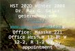 HST 202D Winter 2008 Dr. Max G. Geier geierm@wou.edu http//geierm/ Office: Maaske 221 Office Hrs: M 12-1, W 12-2, R 1-2 or by appointment