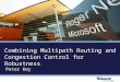 Combining Multipath Routing and Congestion Control for Robustness Peter Key