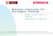 Multiple timescales for multiagent learning David Leslie and E. J. Collins University of Bristol David Leslie is supported by CASE Research Studentship