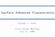 1 Surface Enhanced Fluorescence Ellane J. Park Turro Group Meeting July 15, 2008