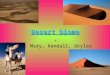 Desert biome By: Mary, Kendall, Skylar location In North America there are 4 main deserts; Chihuahuan Sonora Mojave Great Basin
