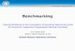 United Nations Statistics Division Benchmarking Training Workshop on the Compilation of Quarterly National Accounts for Economic Cooperation Organization