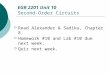 EGR 2201 Unit 10 Second-Order Circuits  Read Alexander & Sadiku, Chapter 8.  Homework #10 and Lab #10 due next week.  Quiz next week