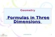 CONFIDENTIAL 1 Geometry Formulas in Three Dimensions