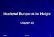 Medieval Europe at Its Height Chapter 13 7/2/20151 John 3:16
