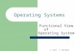 A. Frank - P. Weisberg Operating Systems Functional View of Operating System