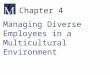 Chapter 4 Managing Diverse Employees in a Multicultural Environment