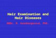 Hair Examination and Hair Diseases MUDr. M. Arenbergerová, PhD