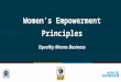 Women’s Empowerment Principles Equality Means Business