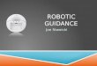 ROBOTIC GUIDANCE Joe Stawicki. PROJECT DESCRIPTION  Teach a robot to guide a person to a predefined destination.  The robot must use a cam and a vision