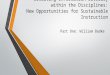 Situating Information Literacy within the Disciplines: New Opportunities for Sustainable Instruction Part One: William Badke