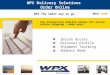WPX The smart way to go. Our interactive website allows for secure online shipping – made easy! WPX Delivery Solutions Order Online Secure Access Personal