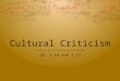 Cultural Criticism SB. 1.14 and 1.17. 23 September 2014  Today you will need your:  IRN  Journal  SB book