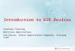 Introduction to K2E Devices KeyStone Training Multicore Applications Ran Katzur, Senior Applications Engineer, Training Lead 1