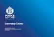 Doorstep Crime Specialist Crime Division National Safer Communities Department Preventions