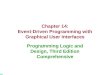 Chapter 14: Event-Driven Programming with Graphical User Interfaces Programming Logic and Design, Third Edition Comprehensive