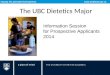 Faculty of Land and Food Systems  of Land and Food Systems  The UBC Dietetics Major Information Session for