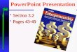 PowerPoint Presentation  Section 3.2  Pages 43-49