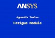 Fatigue Module Appendix Twelve. Training Manual Fatigue Module March 29, 2005 Inventory #002215 A12-2 Chapter Overview In this chapter, the use of the