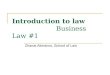 Introduction to law Business Law #1 Zhanat Alimanov, School of Law