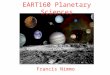 EART160 Planetary Sciences Francis Nimmo. Last Week Elliptical orbits (Kepler’s laws) are explained by Newton’s inverse square law for gravity In the