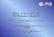 NGAO High-Contrast Performance Budget (WBS 3.1.1.10 aka Companion Sensitivity) Initial WFE budget and status report NGAO Team meeting #4, WMKO Kamuela