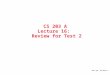 DAP Spr.‘98 ©UCB 1 CS 203 A Lecture 16: Review for Test 2