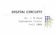 DIGITAL CIRCUITS Dr. L M Head Sophomore Clinic Fall 2004