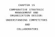 CHAPTER 15 COMPARATIVE STRATEGIC MANAGEMENT AND ORGANIZATION DESIGN: UNDERSTANDING COMPETITORS AND COLLABORATORS