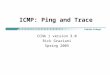 ICMP: Ping and Trace CCNA 1 version 3.0 Rick Graziani Spring 2005