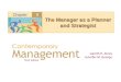 8Chapter The Manager as a Planner and Strategist