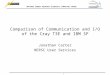 N ATIONAL E NERGY R ESEARCH S CIENTIFIC C OMPUTING C ENTER 1 Comparison of Communication and I/O of the Cray T3E and IBM SP Jonathan Carter NERSC User