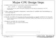 EECC550 - Shaaban #1 Lec # 5 Winter 2006 1-11-2007 Major CPU Design Steps 1. Analyze instruction set operations using independent RTN ISA => RTN => datapath