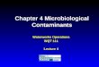 Chapter 4 Microbiological Contaminants Waterworks Operations WQT 111 Lecture 4