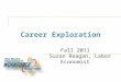 Career Exploration Fall 2011 Suzan Reagan, Labor Economist